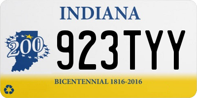 IN license plate 923TYY