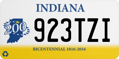 IN license plate 923TZI