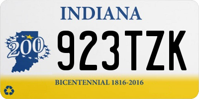 IN license plate 923TZK
