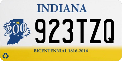 IN license plate 923TZQ