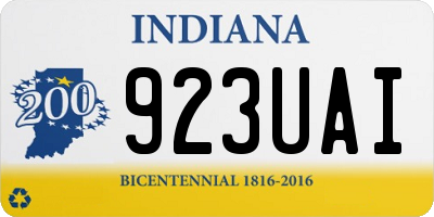IN license plate 923UAI