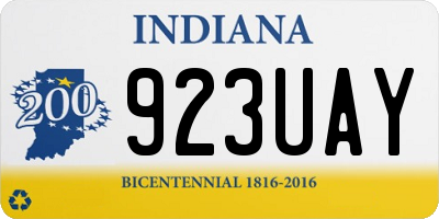 IN license plate 923UAY