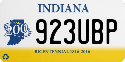 IN license plate 923UBP