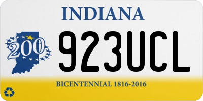IN license plate 923UCL