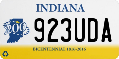 IN license plate 923UDA