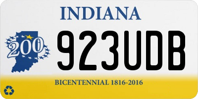 IN license plate 923UDB