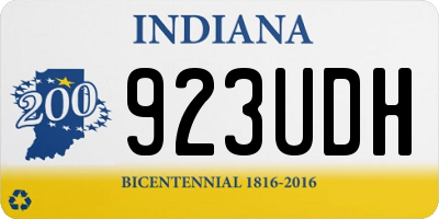 IN license plate 923UDH