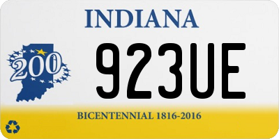 IN license plate 923UE