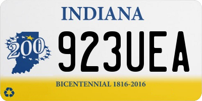 IN license plate 923UEA