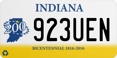 IN license plate 923UEN