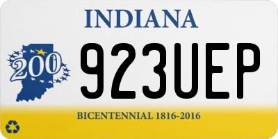 IN license plate 923UEP