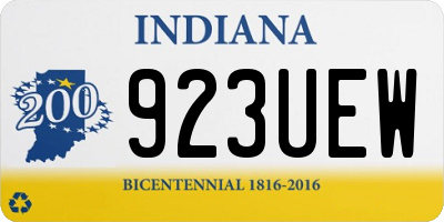 IN license plate 923UEW