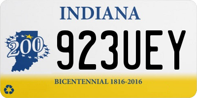 IN license plate 923UEY
