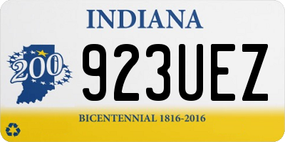 IN license plate 923UEZ