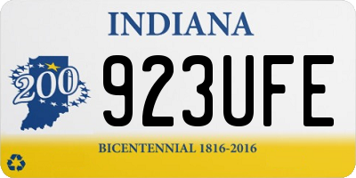 IN license plate 923UFE