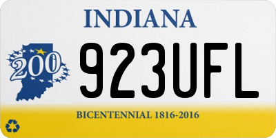IN license plate 923UFL