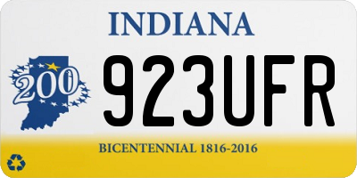 IN license plate 923UFR