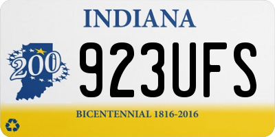 IN license plate 923UFS