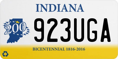IN license plate 923UGA