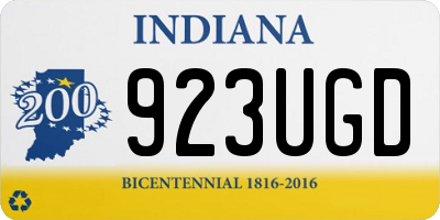 IN license plate 923UGD