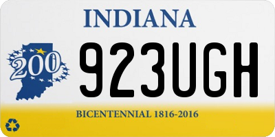 IN license plate 923UGH