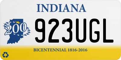 IN license plate 923UGL