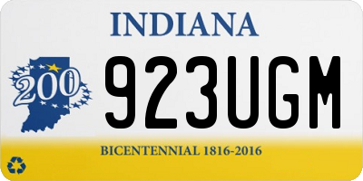 IN license plate 923UGM