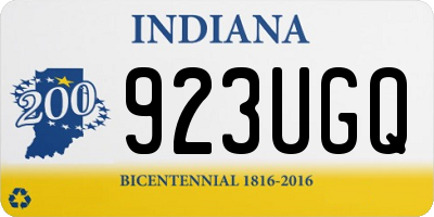 IN license plate 923UGQ