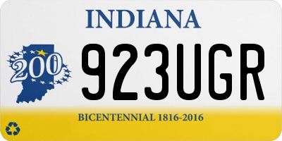 IN license plate 923UGR