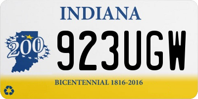 IN license plate 923UGW