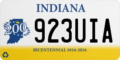 IN license plate 923UIA