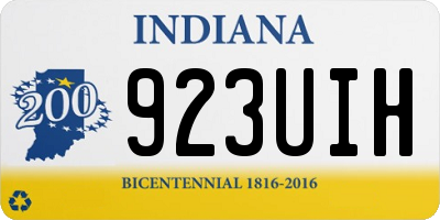 IN license plate 923UIH