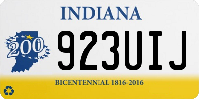 IN license plate 923UIJ