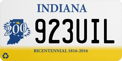IN license plate 923UIL