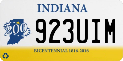 IN license plate 923UIM