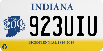 IN license plate 923UIU