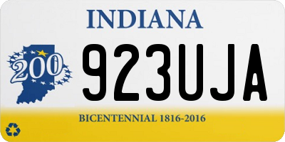IN license plate 923UJA