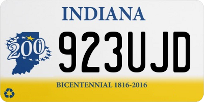 IN license plate 923UJD