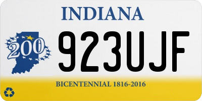 IN license plate 923UJF