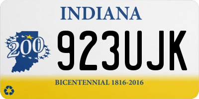 IN license plate 923UJK