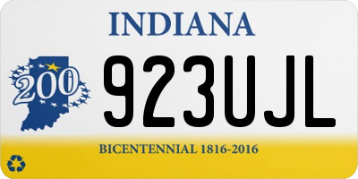IN license plate 923UJL