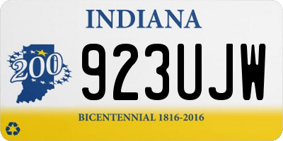 IN license plate 923UJW