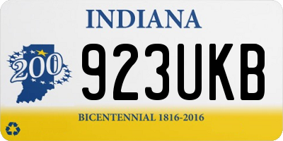IN license plate 923UKB