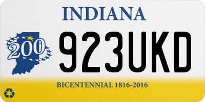 IN license plate 923UKD
