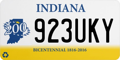 IN license plate 923UKY