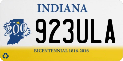IN license plate 923ULA