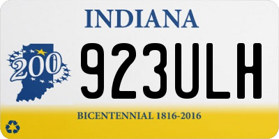 IN license plate 923ULH