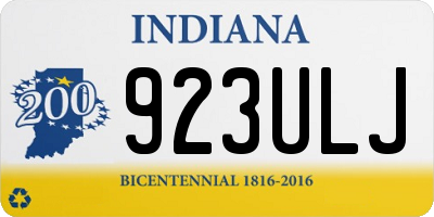 IN license plate 923ULJ