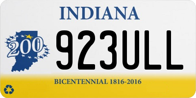 IN license plate 923ULL
