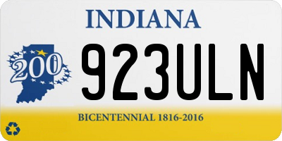 IN license plate 923ULN